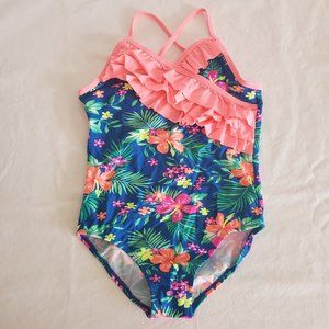 Hawaiian Ruffle Swimwear Beach Bathing Suit